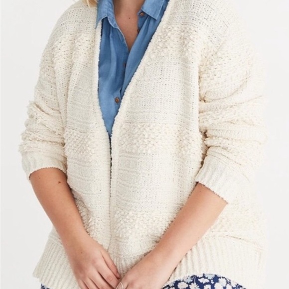 Madewell Cozy Cream Textured Women's Sweater - Picture 5 of 6